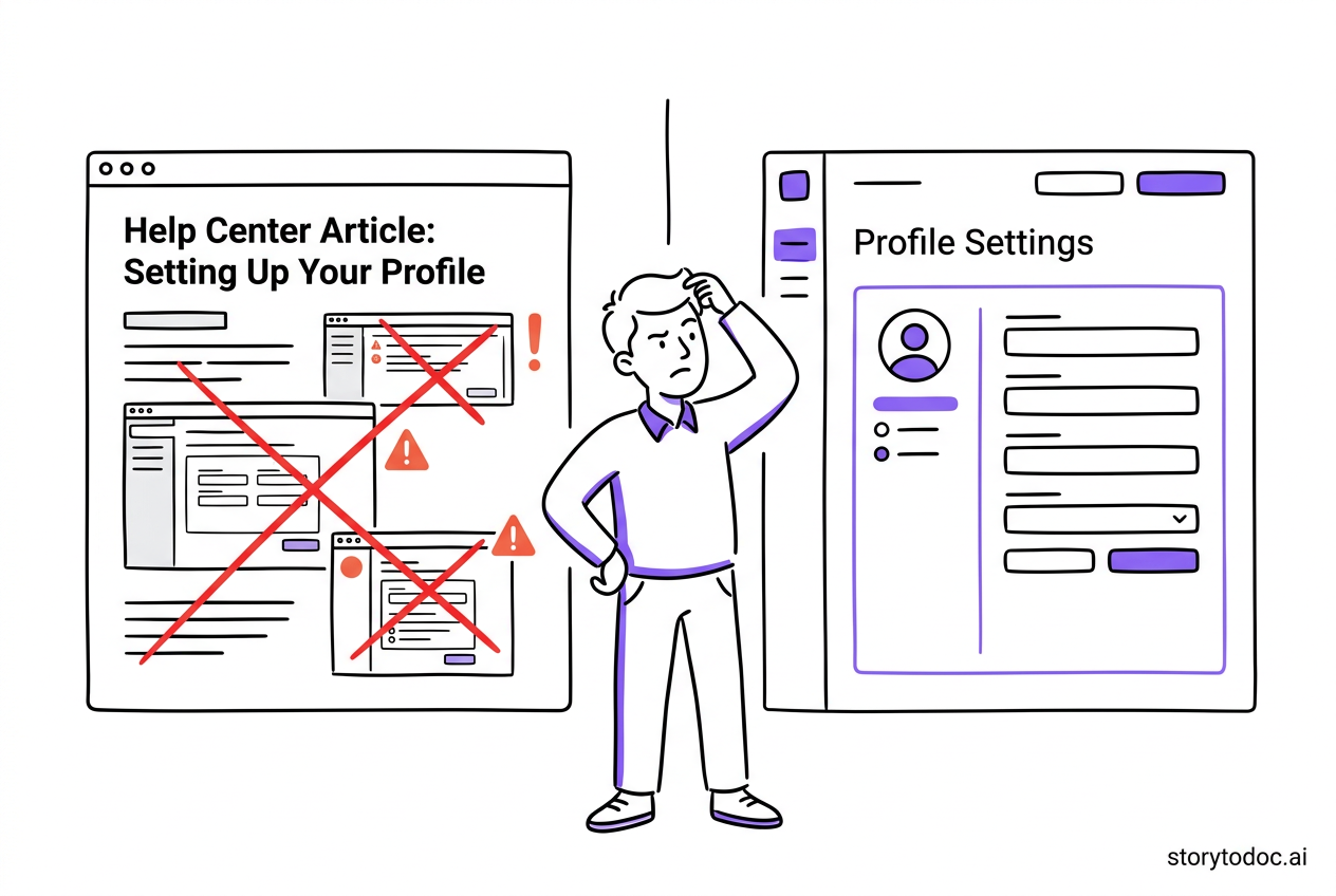Outdated knowledge base content causing customer frustration and support tickets