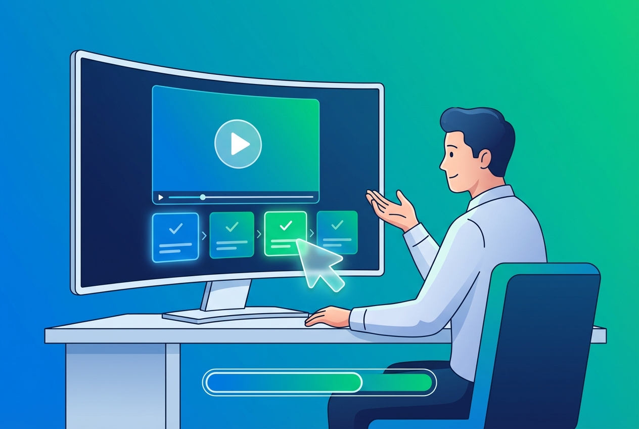 Interactive video documentation helping users solve problems independently